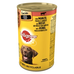 Lattina Straccetti in Salsa con Manzo, Verdure e Pasta