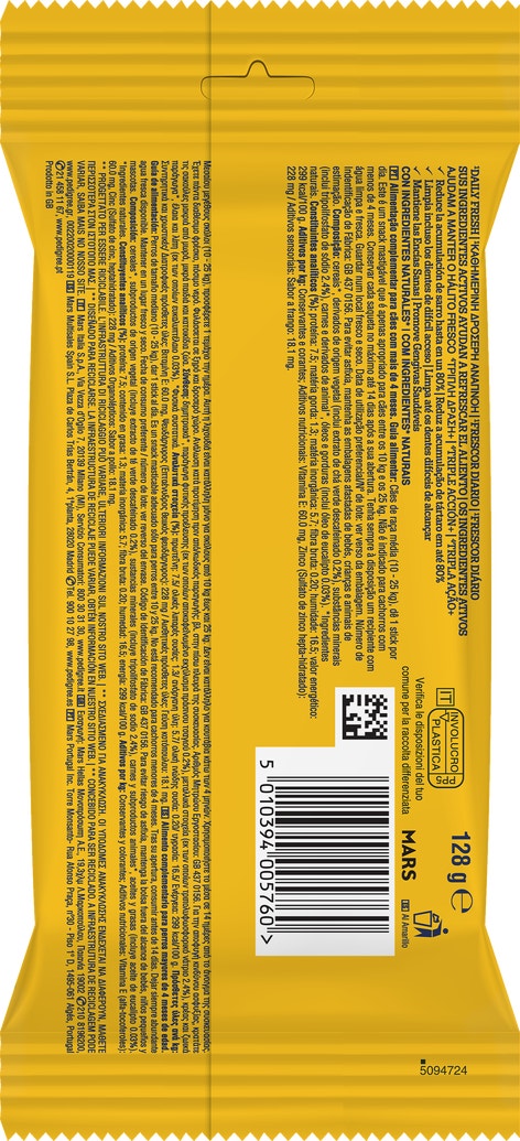 PED DENTASTIX FRESH MEDIUM x5 120g BSI