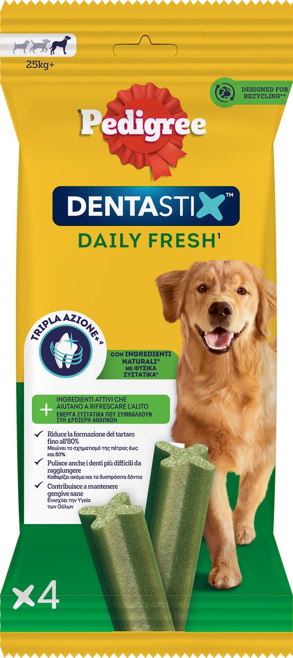 PED DENTASTIX FRESH LARGE x4 154g