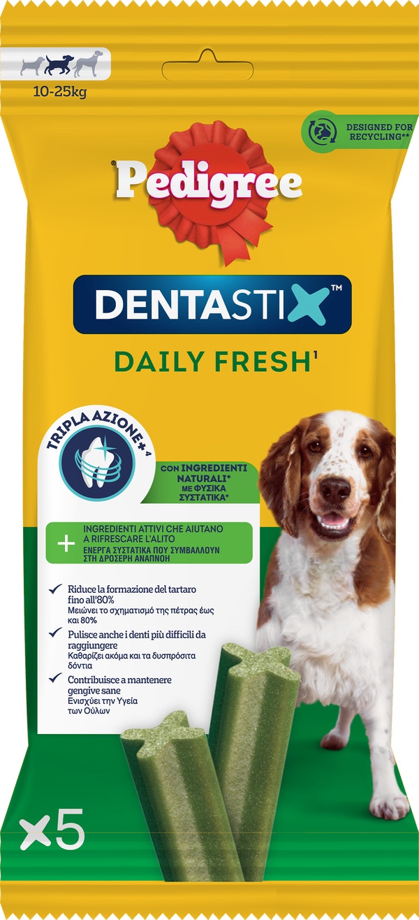 PED DENTASTIX FRESH MEDIUM x5 120g