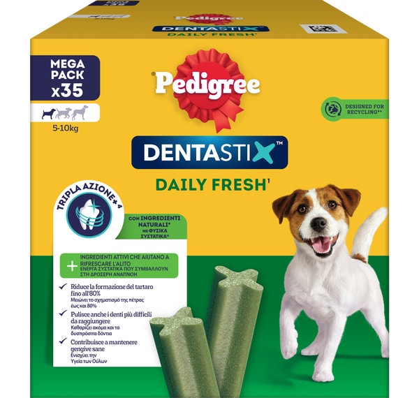PED DENTASTIX FRESH SMALL MULTIPACK x35