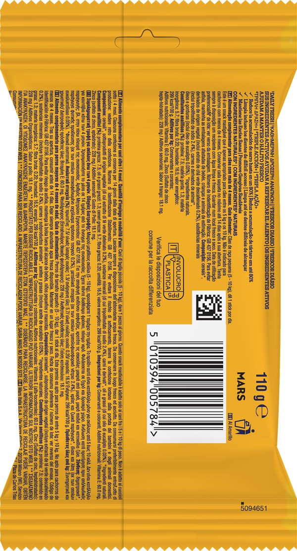 PED DENTASTIX FRESH SMALL x7 110g - BOP