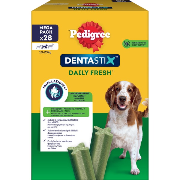 PED DENTASTIX FRESH MEDIUM MULTIPACK x28 - FOP