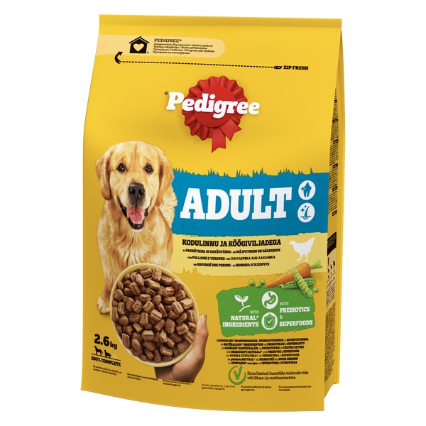 5998749145036 PED Adult Pollame Verdure 2.6kg FOP.png